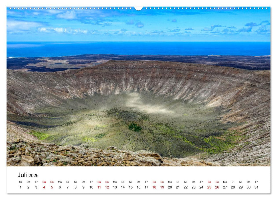 Lanzarote - Insel der spektakulären Landschaften (CALVENDO Premium Wandkalender 2026)