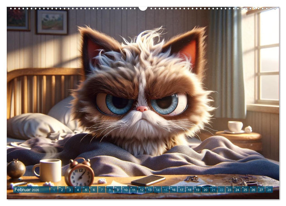 Morgenmuffel: 12 Monate auf der Suche nach dem Kaffee (CALVENDO Wandkalender 2026)