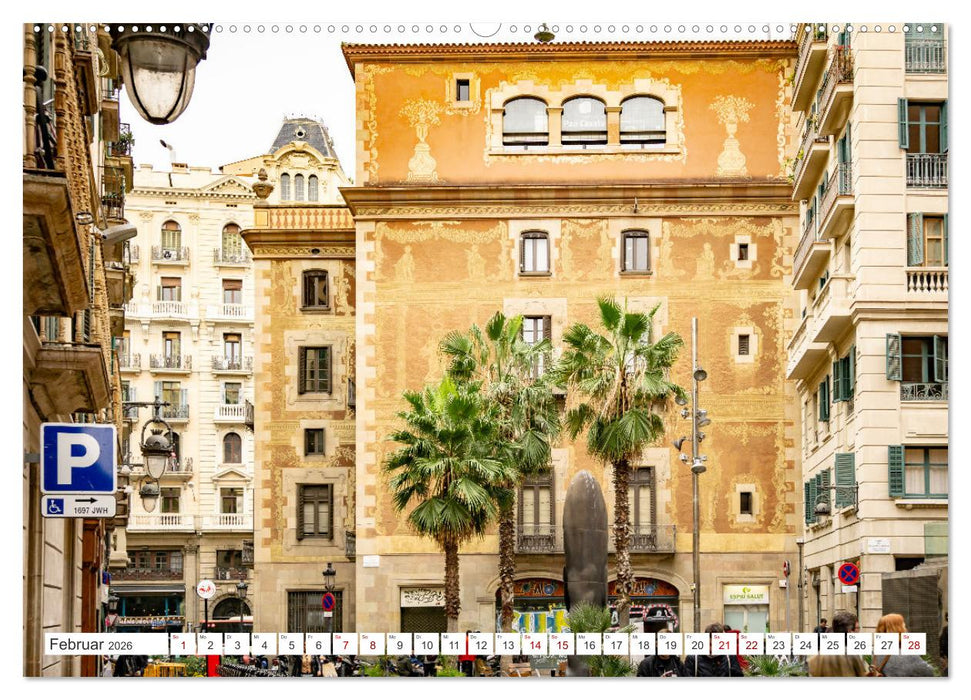 Barcelona - Stadt der Kunstwerke und Architektur (CALVENDO Premium Wandkalender 2026)