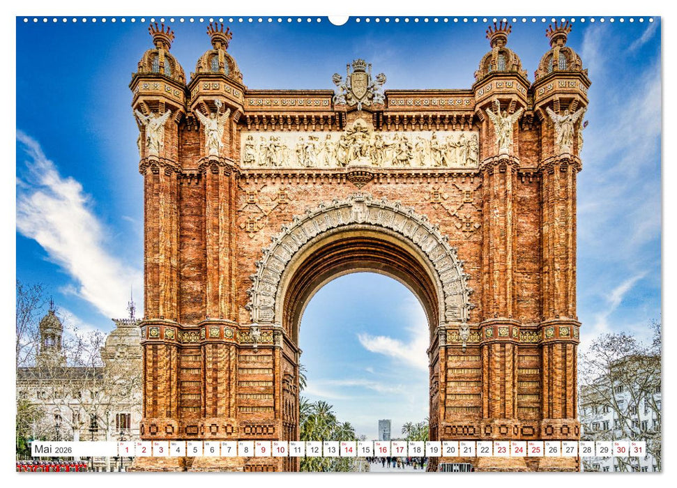Barcelona - Stadt der Kunstwerke und Architektur (CALVENDO Premium Wandkalender 2026)