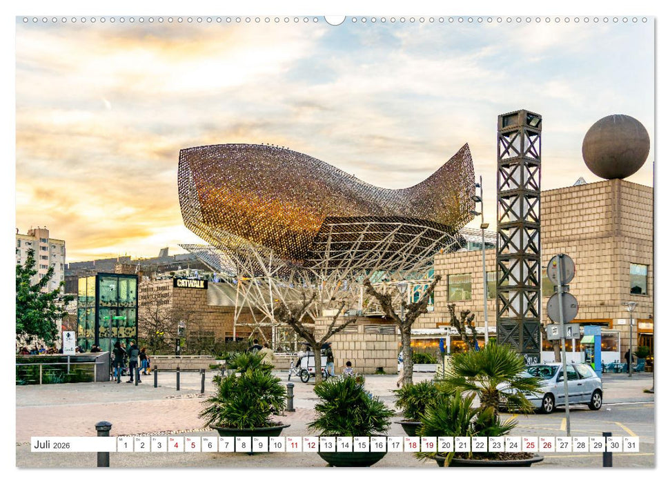 Barcelona - Stadt der Kunstwerke und Architektur (CALVENDO Premium Wandkalender 2026)