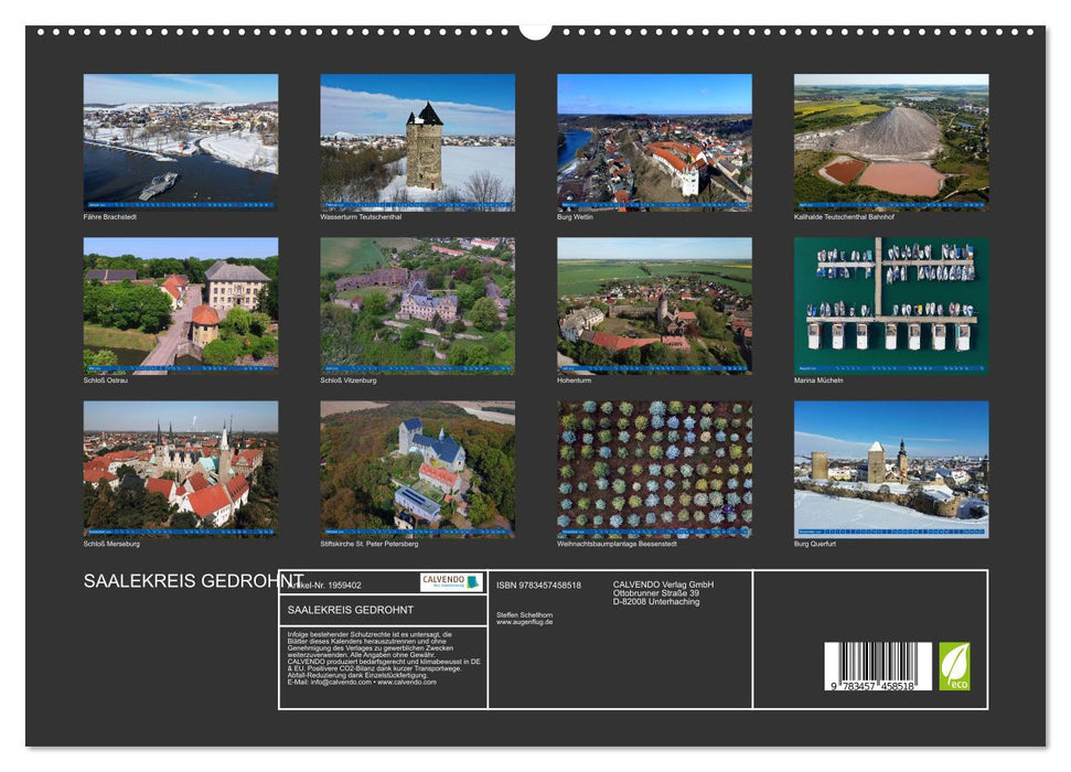 SAALEKREIS GEDROHNT (CALVENDO Premium Wandkalender 2026)
