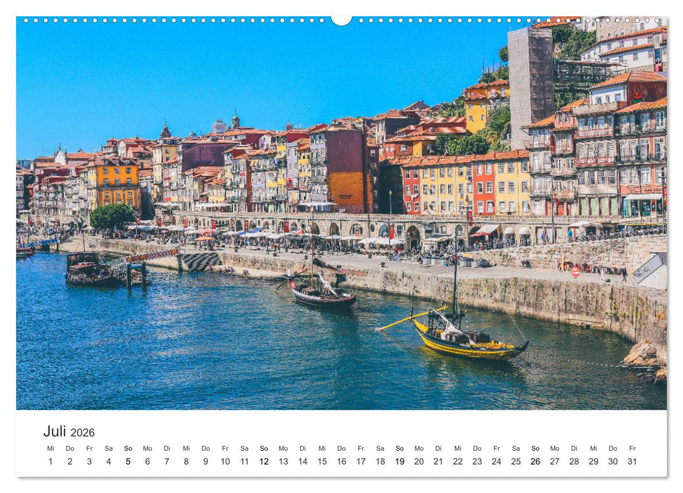 Sonnige Grüße aus Portugal (CALVENDO Premium Wandkalender 2026)