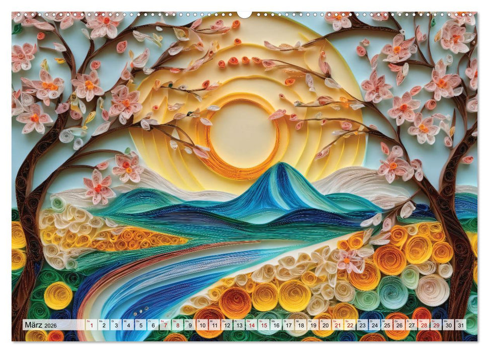 Zauberhafte Papierwelten - Meditation & Inspiration (CALVENDO Premium Wandkalender 2026)