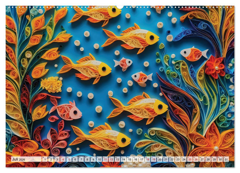 Zauberhafte Papierwelten - Meditation & Inspiration (CALVENDO Premium Wandkalender 2026)