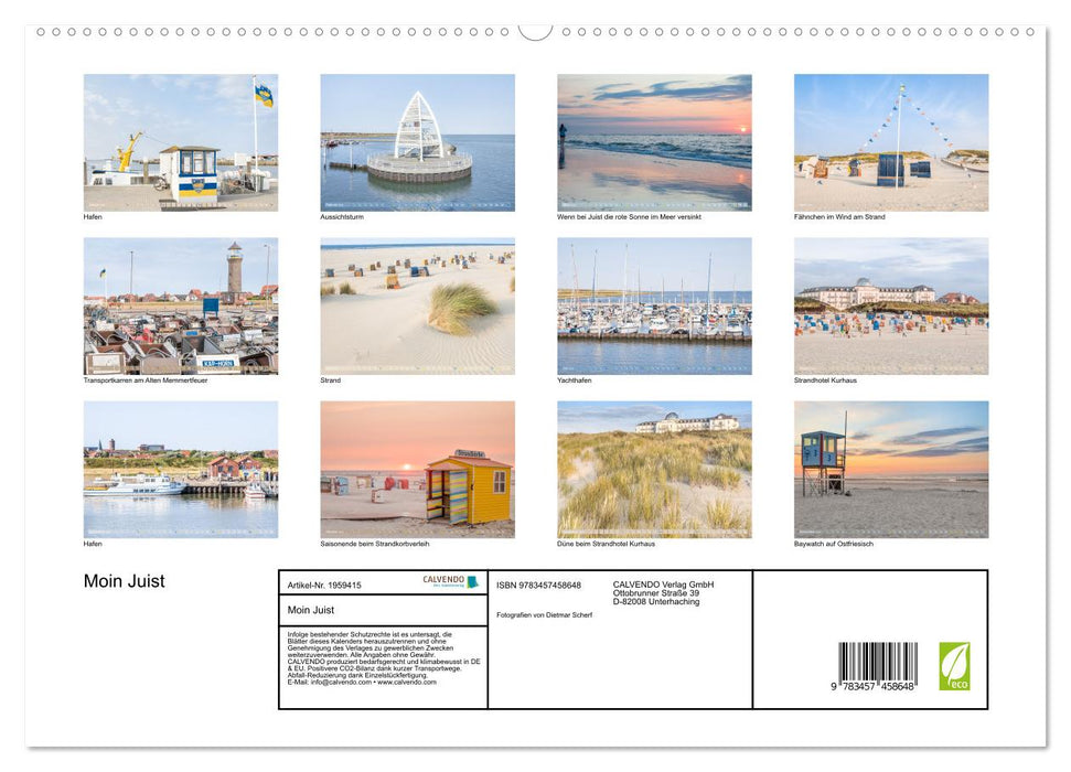Moin Juist (CALVENDO Premium Wandkalender 2026)