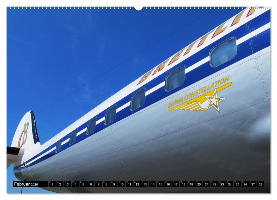 Lockheed Super Constellation HB-RSC (CALVENDO Premium Wandkalender 2026)