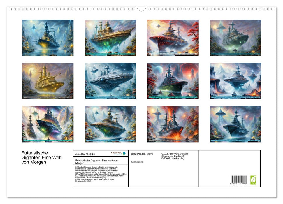 Futuristische Giganten Eine Welt von Morgen (CALVENDO Wandkalender 2026)