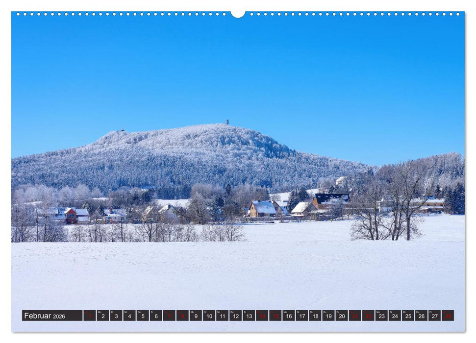 Zittauer Gebirge - Deutschlands kleinstes Mittelgebirge (CALVENDO Premium Wandkalender 2026)