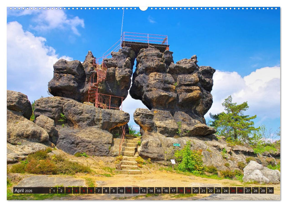 Zittauer Gebirge - Deutschlands kleinstes Mittelgebirge (CALVENDO Premium Wandkalender 2026)