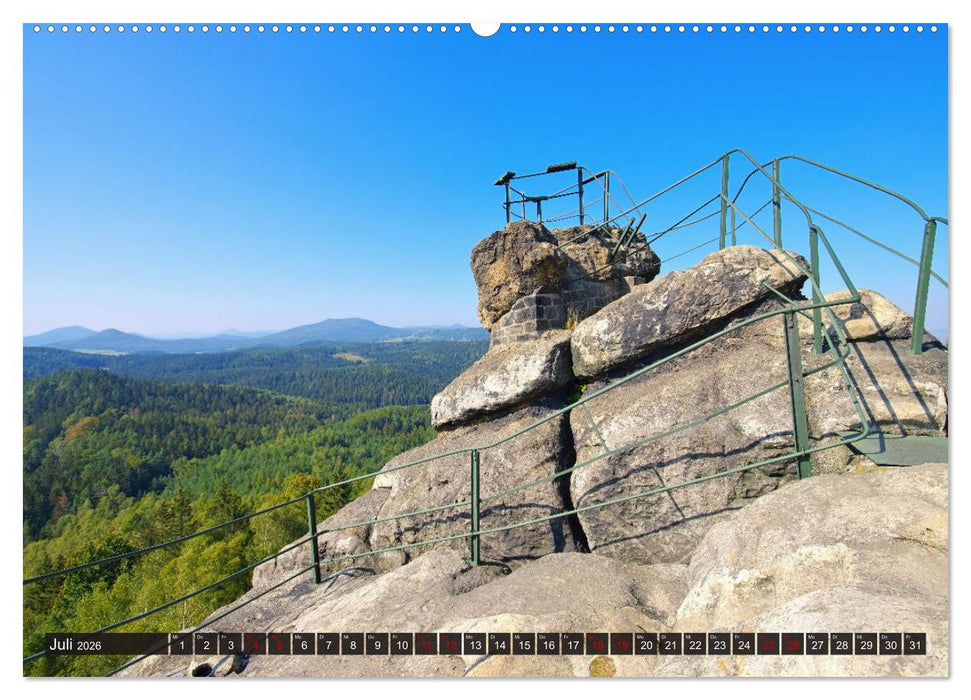 Zittauer Gebirge - Deutschlands kleinstes Mittelgebirge (CALVENDO Premium Wandkalender 2026)