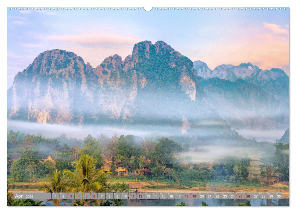 Südostasien - Thailand, Vietnam, Kambodscha, Myanmar, Laos (CALVENDO Premium Wandkalender 2026)