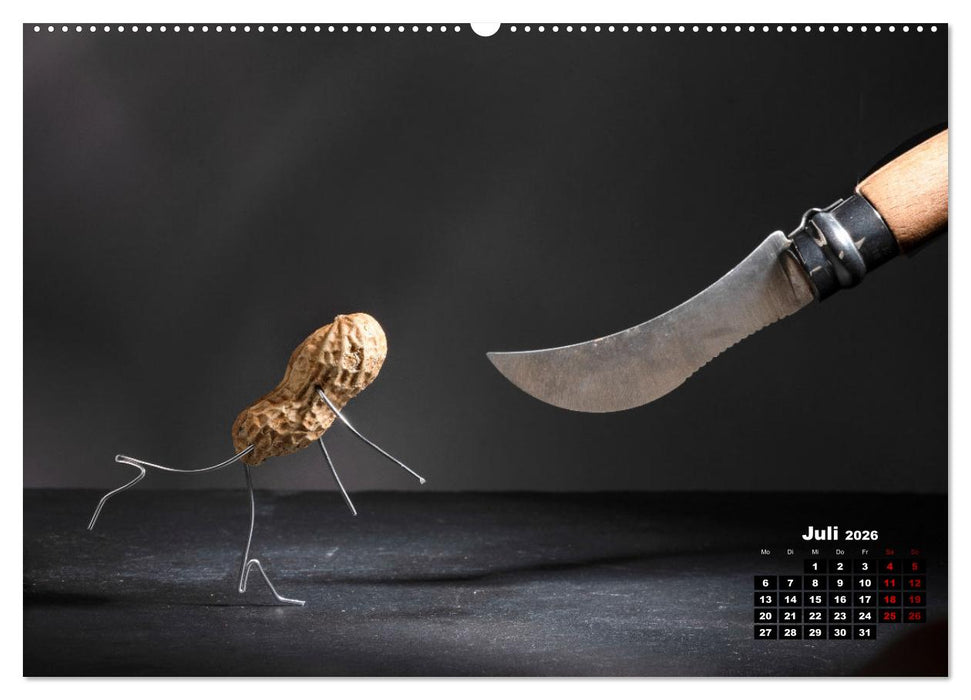 Erdnussmännchen Geschichten. (CALVENDO Premium Wandkalender 2026)