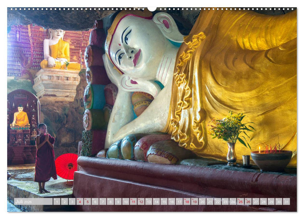 IM REICH DES BUDDHA - DER ROTE SCHIRM (CALVENDO Premium Wandkalender 2026)