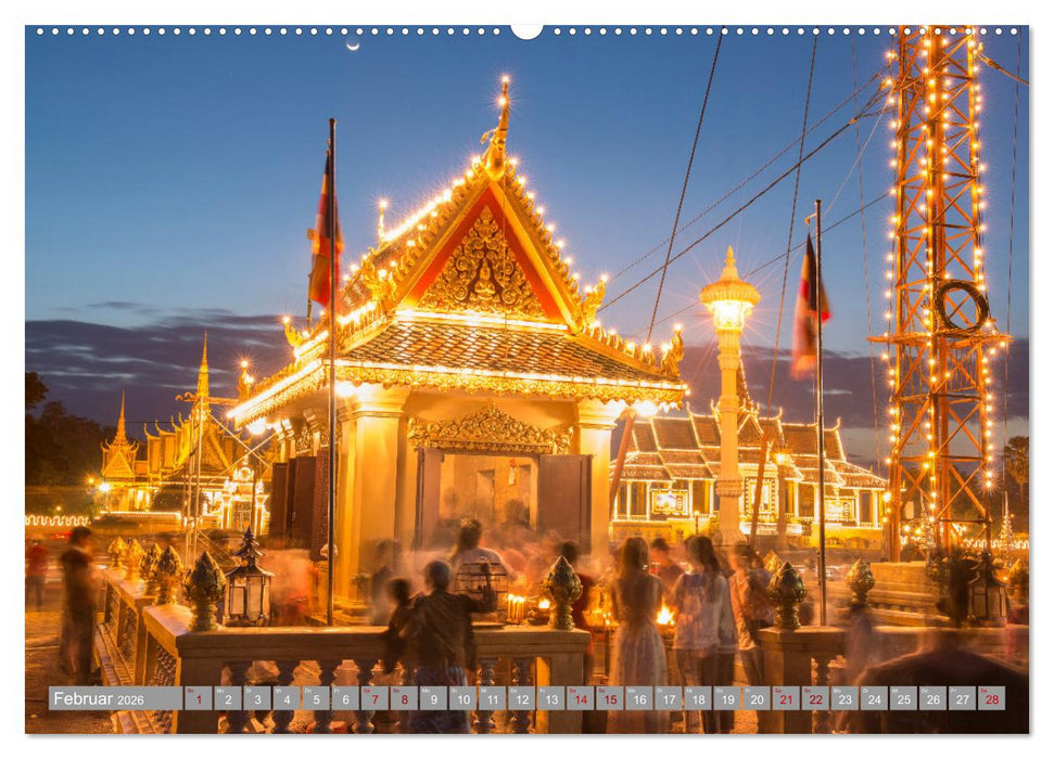KAMBODSCHA - Im Reich der Khmer (CALVENDO Premium Wandkalender 2026)