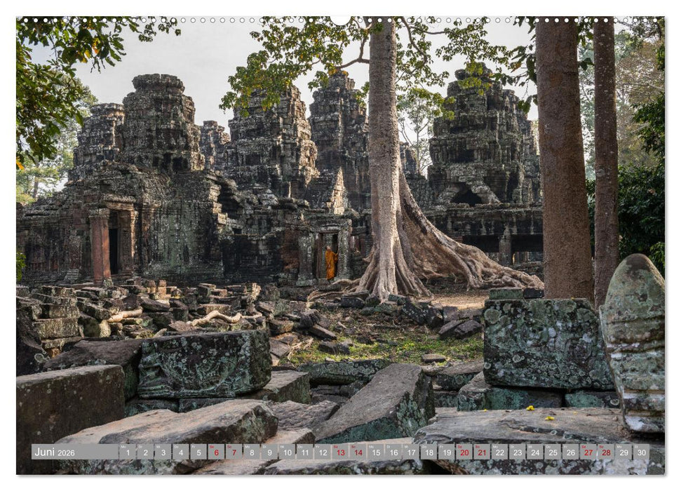 KAMBODSCHA - Im Reich der Khmer (CALVENDO Premium Wandkalender 2026)