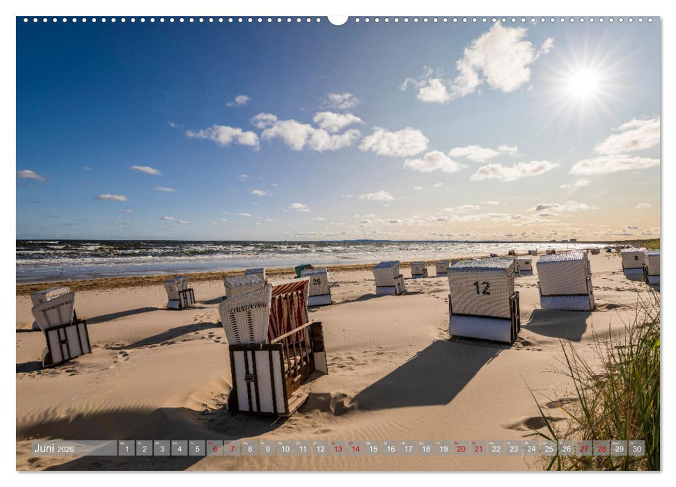 USEDOM Die drei Seebäder Ahlbeck - Heringsdorf - Bansin (CALVENDO Premium Wandkalender 2026)