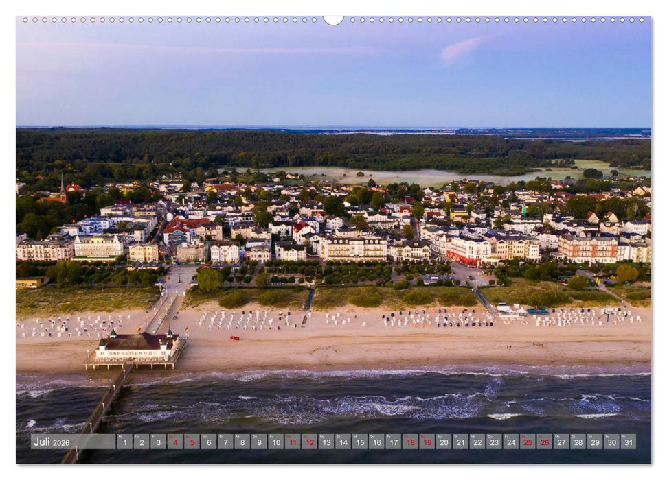 USEDOM Die drei Seebäder Ahlbeck - Heringsdorf - Bansin (CALVENDO Premium Wandkalender 2026)