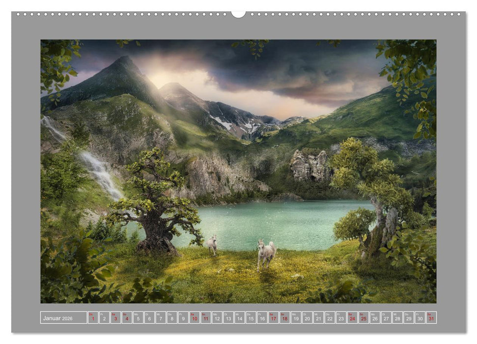 Zeit der Einhörner (CALVENDO Premium Wandkalender 2026)