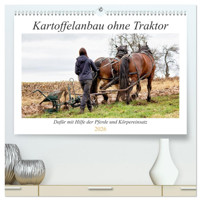 Kartoffelanbau ohne Traktor (CALVENDO Premium Wandkalender 2026)