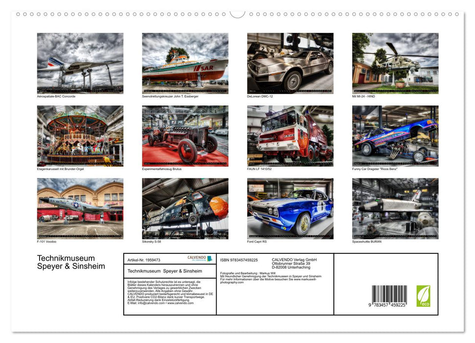 Technikmuseum Speyer & Sinsheim (CALVENDO Premium Wandkalender 2026)