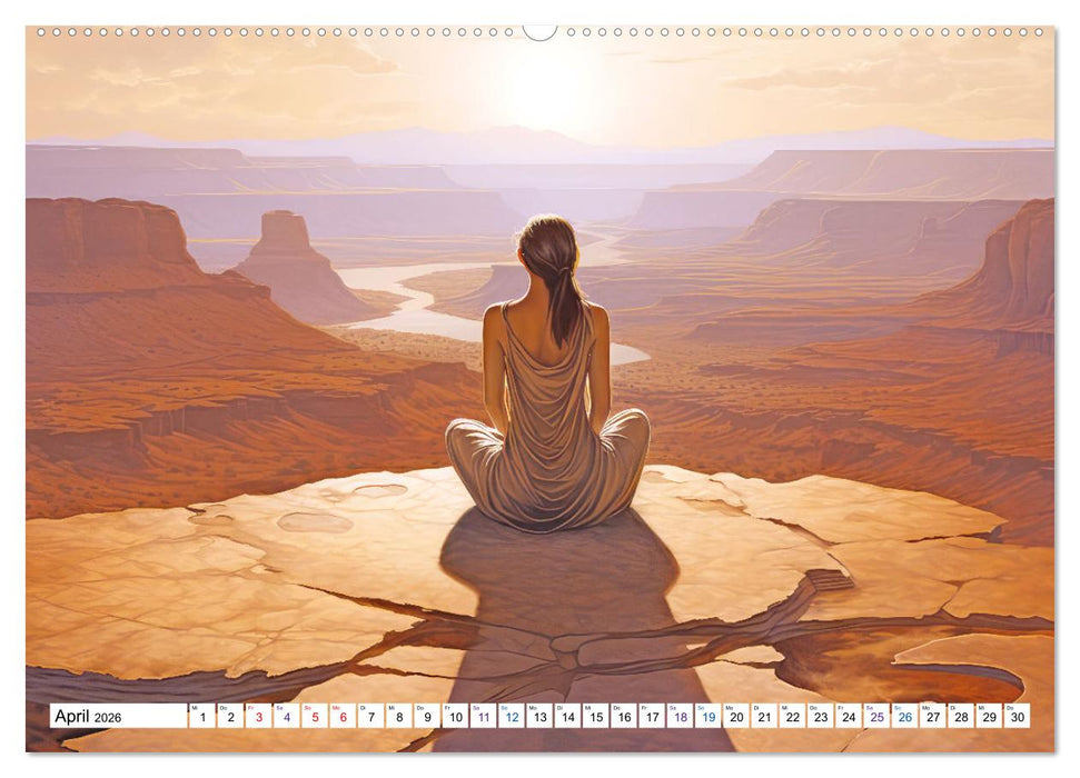 Meditation und weiter Horizont (CALVENDO Wandkalender 2026)