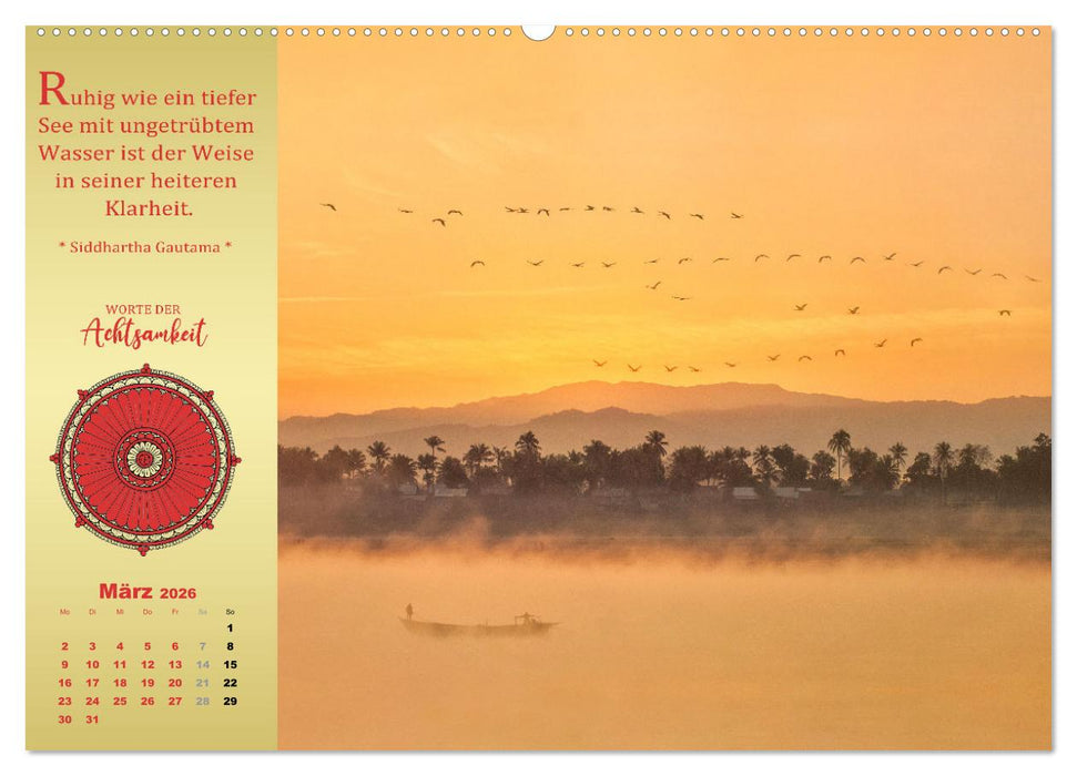 Wege der Achtsamkeit - In der Ruhe liegt die Kraft (CALVENDO Premium Wandkalender 2026)