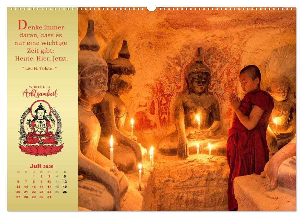 Wege der Achtsamkeit - In der Ruhe liegt die Kraft (CALVENDO Premium Wandkalender 2026)