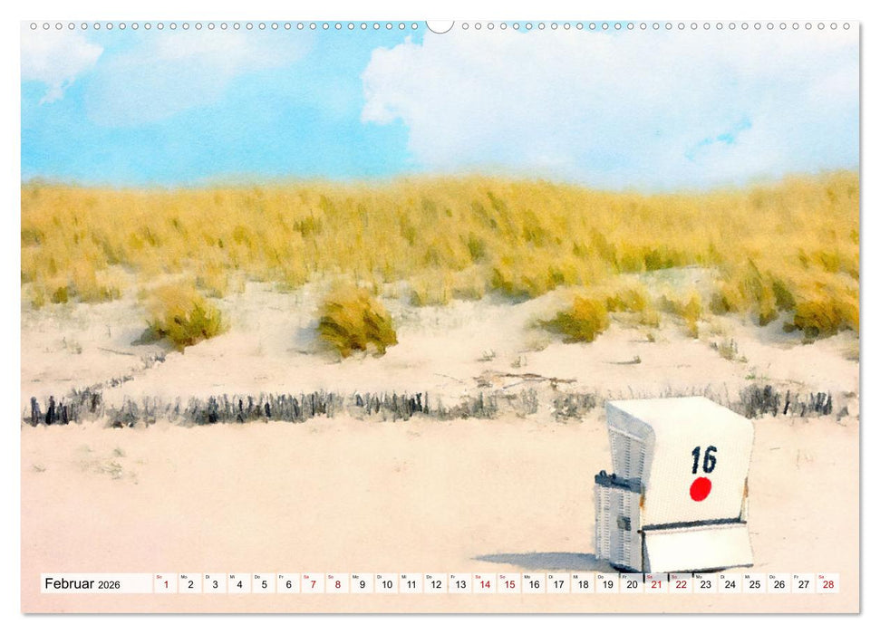 Sylt. Wie gemalt. (CALVENDO Premium Wandkalender 2026)