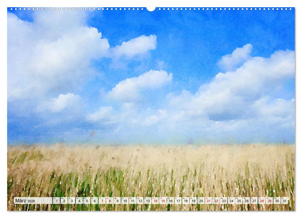 Sylt. Wie gemalt. (CALVENDO Premium Wandkalender 2026)