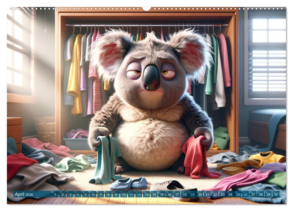 Morgenmuffel: 12 Monate auf der Suche nach dem Kaffee (CALVENDO Premium Wandkalender 2026)