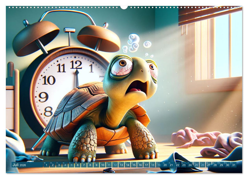 Morgenmuffel: 12 Monate auf der Suche nach dem Kaffee (CALVENDO Premium Wandkalender 2026)