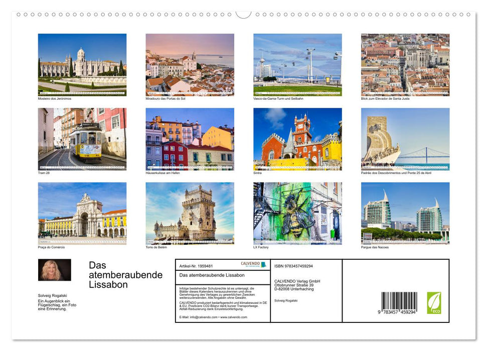Das atemberaubende Lissabon (CALVENDO Premium Wandkalender 2026)