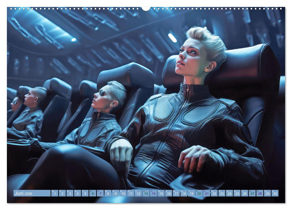 Raumschiff-Abenteuer (CALVENDO Wandkalender 2026)