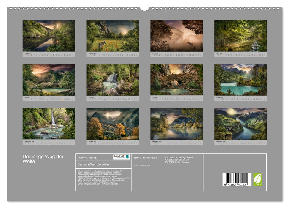 Der lange Weg der Wölfe (CALVENDO Premium Wandkalender 2026)