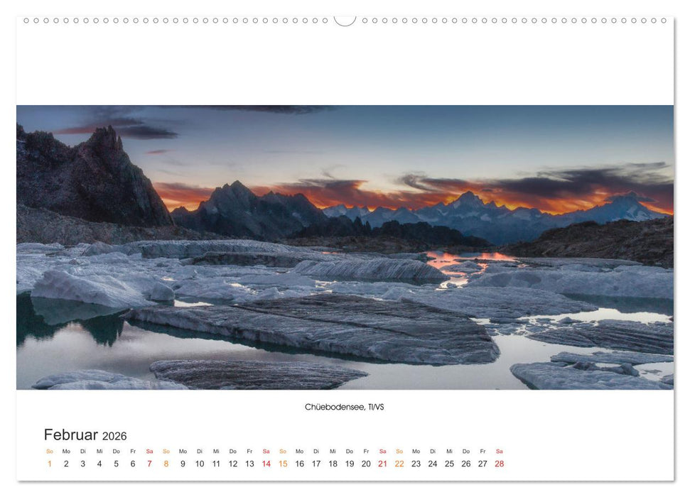 Bergseen Schweiz von Urs Mühlich (CALVENDO Wandkalender 2026)