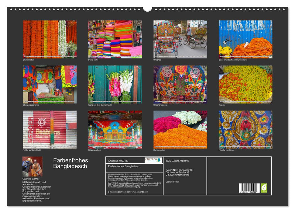 Farbenfrohes Bangladesch (CALVENDO Wandkalender 2026)