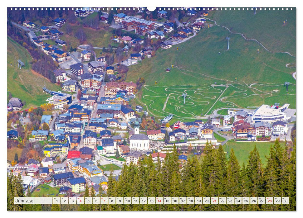 Grüße aus Saalbach (CALVENDO Premium Wandkalender 2026)