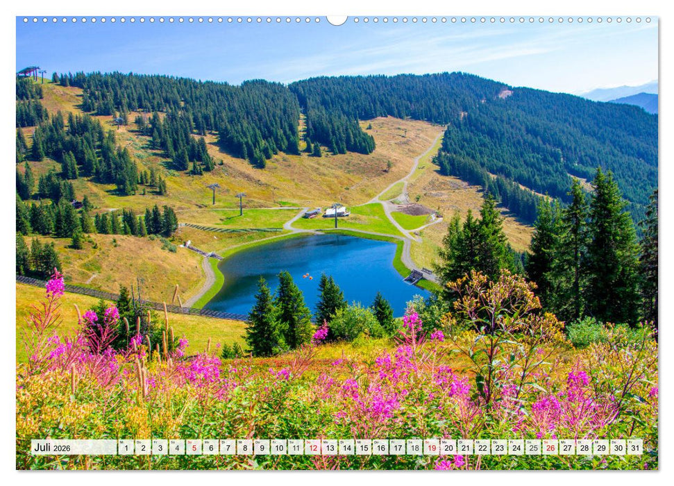 Grüße aus Saalbach (CALVENDO Premium Wandkalender 2026)