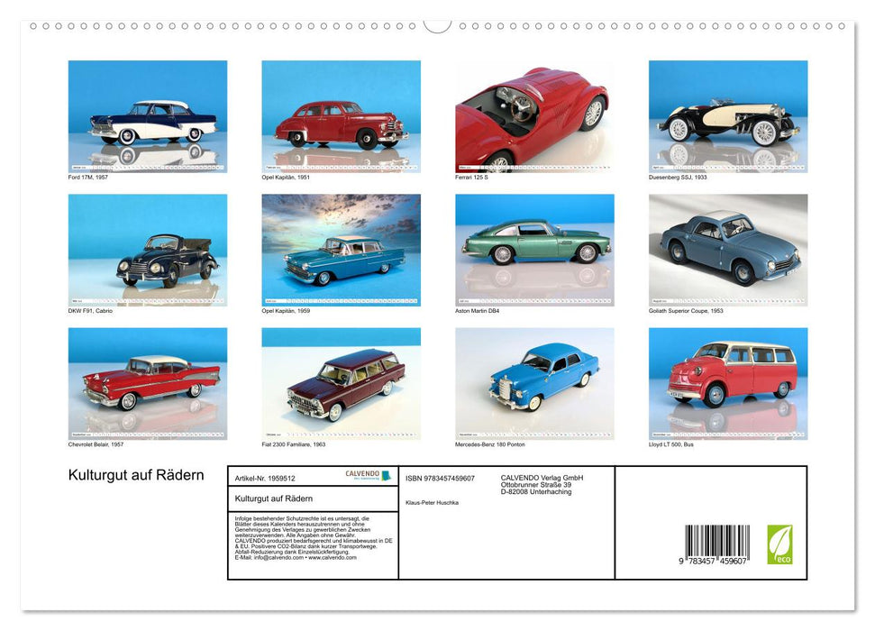 Kulturgut auf Rädern (CALVENDO Premium Wandkalender 2026)