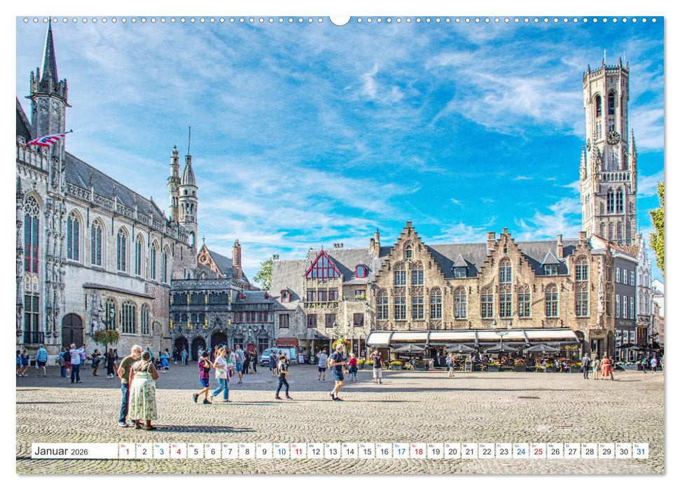 Brügge sehen - und sich verlieben (CALVENDO Wandkalender 2026)