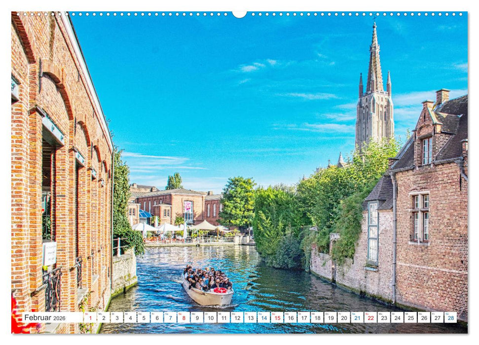 Brügge sehen - und sich verlieben (CALVENDO Wandkalender 2026)