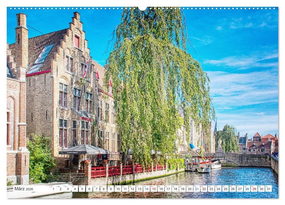 Brügge sehen - und sich verlieben (CALVENDO Wandkalender 2026)