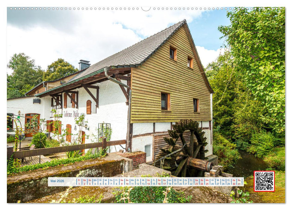 Wassermühlen Panorama Niederrhein Brüggen-Wegberg (CALVENDO Premium Wandkalender 2026)