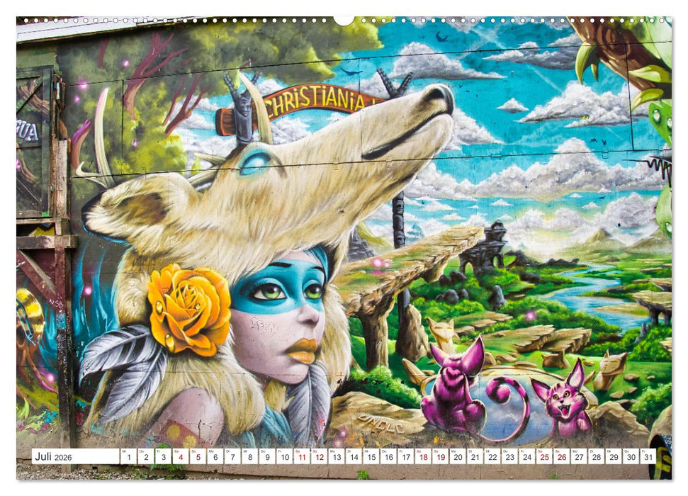 Graffiti: Die Kunst der Straße (CALVENDO Premium Wandkalender 2026)