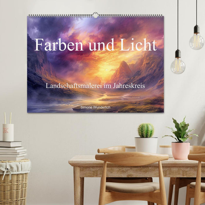 Farben und Licht - Landschaftsmalerei im Jahreskreis (CALVENDO Wandkalender 2026)