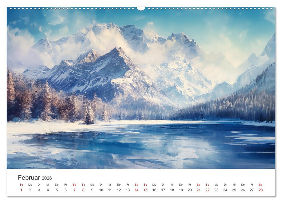 Farben und Licht - Landschaftsmalerei im Jahreskreis (CALVENDO Wandkalender 2026)