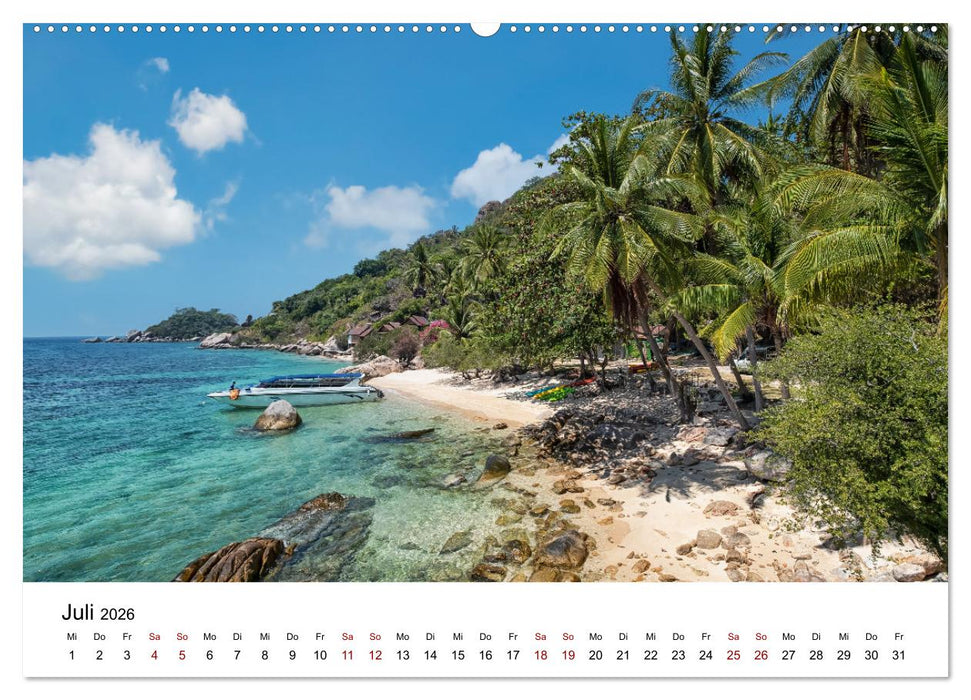 Die schönsten Inseln Thailands (CALVENDO Premium Wandkalender 2026)