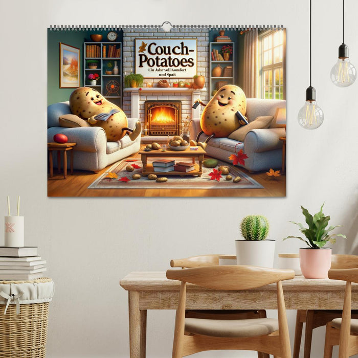 Couch Potatoes: Ein Jahr voll Komfort und Spaß (CALVENDO Wandkalender 2026)