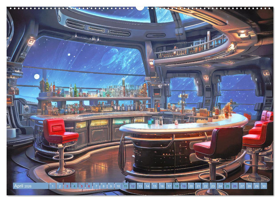 Raumschiff-Abenteuer (CALVENDO Premium Wandkalender 2026)